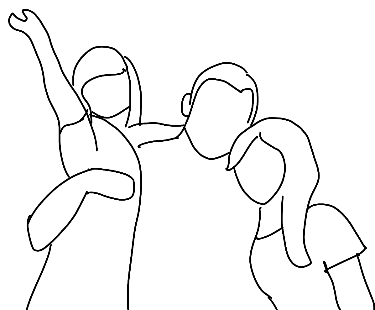 family portrait of mom, dad and daughter